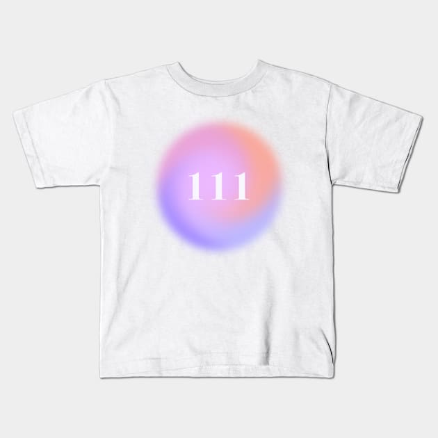 angel numbers 111 Kids T-Shirt by JuneNostalgia